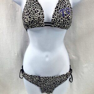 Texas Christian University Women’s TCU Horned Frogs Leopard Bikini - Size Small
